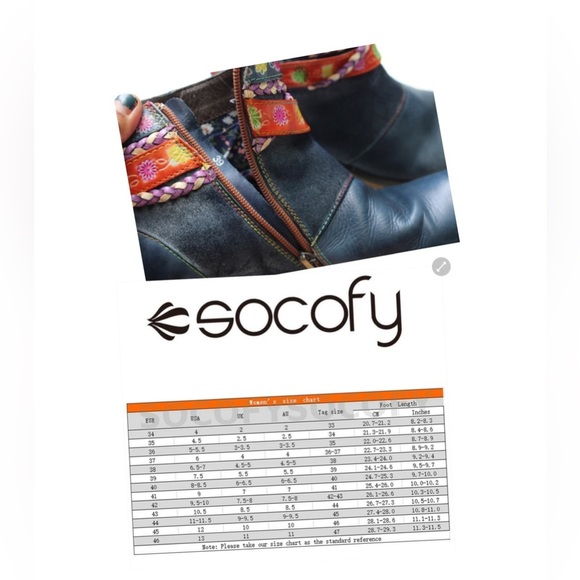 SOCOFY Handmade  Ankle  Boots - Picture 7 of 11